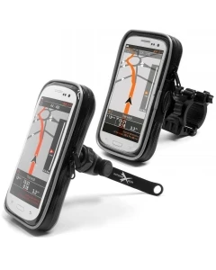 BIKETEC KOMPLET ETUI WODOODPORNYCH Z UCHWYTEM NA KIEROWNICĘ EXTREME® OBROTOWE 360 + POD LUSTERKO NA TELEFON / SMARTFON / NAWIGACJĘ MOTO/ROWER TYP:155+140