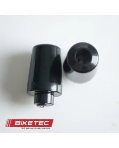 BIKETEC KOŃCÓWKI/CIĘŻARKI KIEROWNICY HONDA (PATRZ OPIS DODATKOWY) KOLOR CZARNY 2403050000, OEM: 53105-MCS-G00