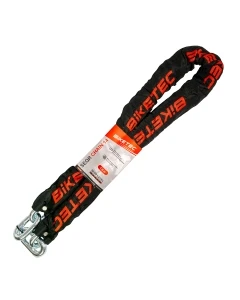 BIKETEC ŁAŃCUCH 1,5M, OCZKO 14MM, CZARNA OTULINA