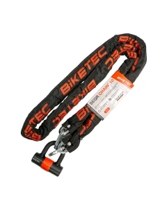 BIKETEC ŁAŃCUCH CP 2M Z KŁÓDKĄ 3KLUCZE OCZKO 10MM