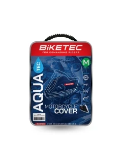 BIKETEC POKROWIEC WODOODPORNY AQUATEC NA MOTOCYKL KOLOR CZARNY/SZARY ROZMIAR XL (CHOPPER)