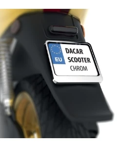 BIKETEC RAMKA DO TABLICY (NA TABLICĘ) REJESTRACYJNEJ SKUTER/SCOOTER KOLOR CHROM (47887)