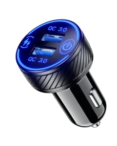 BIKETEC UNIWERSALNA ŁADOWARKA PODWÓJNA USB QC 3.0 - 36 W QUICK CHARGE DO GNIAZDA ZAPALNICZKI