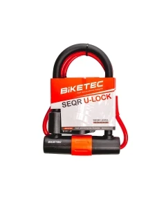 BIKETEC ZABEZPIECZENIE U-LOCK Z LINKĄ ROZMIAR: LINKA 10MM, 1,2M Z KŁÓDKA 180MM X 260MM, 3KLUCZE, JARZMO 16MM