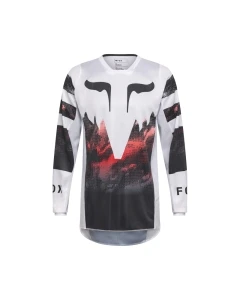 BLUZA FOX 180 KAIROS WHITE/FLUO RED XL