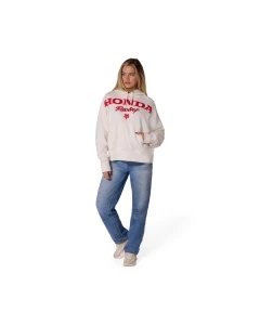 BLUZA Z KAPTUREM DAMSKA FOX HONDA FLEECE PO OFF WHITE S
