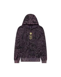 BLUZA Z KAPTUREM FOX IMAGE PRINT OVERSIZED FLEECE PO PLUM PERFECT M