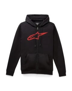 BLUZA Z KAPTUREM NA ZAMEK ALPINESTARS AGELESS II BLACK/RED M