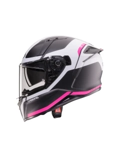 CABERG 2026 KASK INTEGRALNY Z BLENDĄ MODEL AVALON X PURE KOLOR CZARNY MAT/BIAŁY/FUKSJA (INTENSYWNY ODCIEŃ RÓŻOWEGO) ROZMIAR S