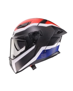 CABERG 2026 KASK INTEGRALNY Z BLENDĄ MODEL DRIFT EVO II CARBON CBR KOLOR CZARNY/NIEBIESKI/CZERWONY MAT ROZMIAR M