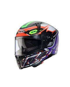 CABERG KASK INTEGRALNY AVALON X GURKHA KOLOR CZARNY MAT/POMARAŃCZOWY/FIOLETOWY ROZMIAR S