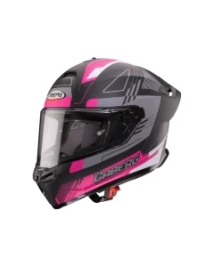 CABERG KASK INTEGRALNY ROXTER COLT KOLOR CZARNY MAT/BIAŁY/FUKSJA (INTENSYWNY ODCIEŃ RÓŻOWEGO) ROZMIAR M