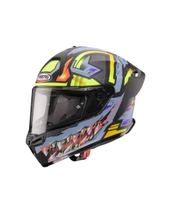 CABERG KASK INTEGRALNY ROXTER HUNTER KOLOR CZARNY MAT/SZARY/ŻÓŁTY FLUO ROZMIAR S