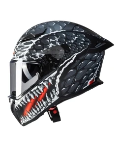 CABERG KASK INTEGRALNY Z BLENDĄ MODEL DRIFT EVO II CROK KOLOR CZARNY/BIAŁY/CZERWONY MAT ROZMIAR XS (PINLOCK W ZESTAWIE)