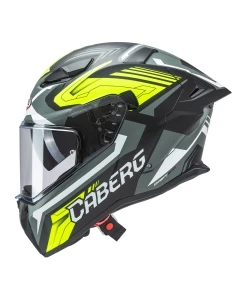 CABERG KASK INTEGRALNY Z BLENDĄ MODEL DRIFT EVO II JARAMA KOLOR CZARNY/SZARY/ŻÓŁTY FLUO MAT ROZMIAR XS (PINLOCK W ZESTAWIE)