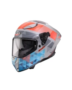 CABERG KASK INTEGRALNY Z BLENDĄ MODEL DRIFT EVO II PRISM KOLOR SZARY/CZERWONY FLUO/NIEBIESKI MAT ROZMIAR XL