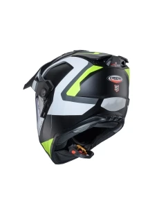 CABERG KASK OFFROAD / TRAIL / ADVENTURE DUOSPORT (DUAL) TANAMI SCRAM Z SZYBKĄ I BLENDĄ KOLOR CZARNY MAT/SZARY/ŻÓŁTY FLUO ROZMIAR XL (PINLOCK W ZESTAWIE)