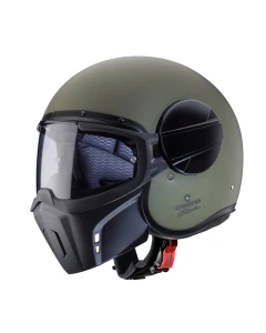 CABERG KASK OTWARTY JET MODEL GHOST X SOLID KOLOR ZIELONY MAT (MILITARY GREEN) ROZMIAR L