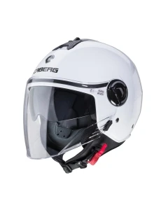 CABERG KASK OTWARTY JET Z BLENDĄ MODEL RIVIERA V4X SOLID KOLOR BIAŁY POŁYSK ROZMIAR XXS