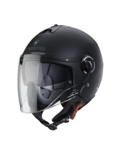 CABERG KASK OTWARTY JET Z BLENDĄ MODEL RIVIERA V4X SOLID KOLOR CZARNY MAT ROZMIAR XXS