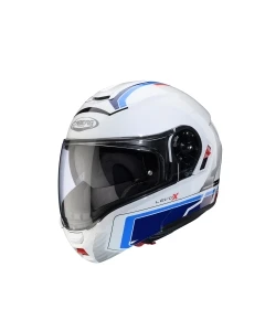 CABERG KASK SZCZĘKOWY FLIP-UP MODEL LEVO X ELITE KOLOR BIAŁY/NIEBIESKI/BŁĘKITNY POŁYSK ROZMIAR L (PINLOCK W ZESTAWIE)