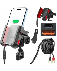 FreedConn MC41 Uchwyt Motocyklowy Ładowarka 36W Szybkie Ładowanie QC 3.0 + USB-C