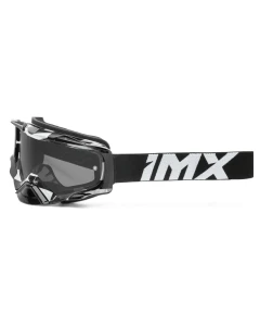 GOGLE IMX DUST GRAPHIC WHITE GLOSS/BLACK - SZYBA DARK SMOKE + CLEAR (2 SZYBY W ZESTAWIE)