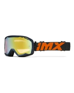 GOGLE IMX ENDURANCE FLIP GRAPHIE BLUE MATT/ ORANGE - SZYBA IRIDIUM GOLD + CLEAR (2 SZYBY W ZESTAWIE)