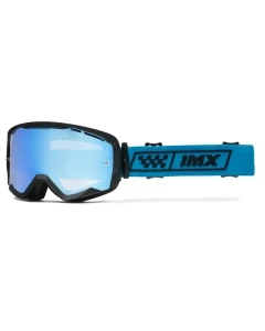 GOGLE IMX ENDURANCE RACE BLACK MATT/ BLUE - SZYBA IRIDIUM BLUE + CLEAR (2 SZYBY W ZESTAWIE)