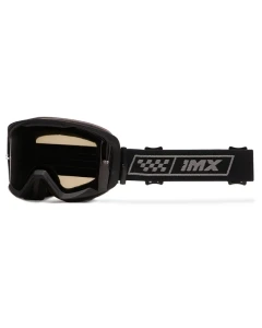 GOGLE IMX ENDURANCE RACE BLACK MATT/GREY - SZYBA DARK SMOKE + CLEAR (2 SZYBY W ZESTAWIE)