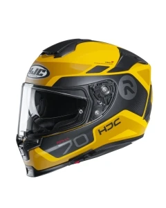 HJC R-PHA 70 to integralny kask motocyklowy, wyposażony w blende przeciwsłoneczną oraz zapięcie DD