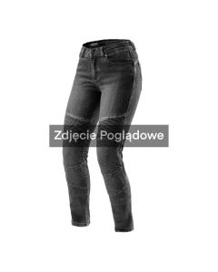 JEANSY MOTOCYKLOWE DAMSKIE REBELHORN AGNESS 2 WASHED BLACK MONOLAYER 38/28