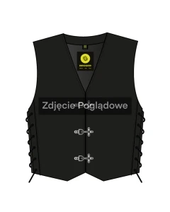 KAMIZELKA MOTOCYKLOWA SKÓRZANA BROGER CLUBMAN BLACK L