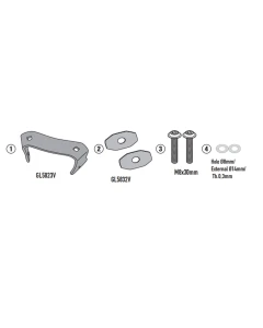 KAPPA 2024/06 ADAPTER DO ZAMONTOWANIA STELAŻA BOCZNEGO KLO5145MK I KLO5145CAM BMW F 900 GS '24-, (BEZ UŻYCIA STELAŻA KUFRA CENTRALNEGO KR5145)