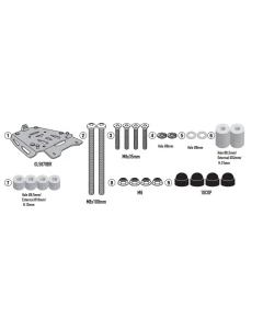 KAPPA 2024/06 STELAŻ KUFRA CENTRALNEGO (ANODOWANE ALUMINIUM) VOGE VALICO 900 DSX '24- ALUMINIOWY MONOKEY