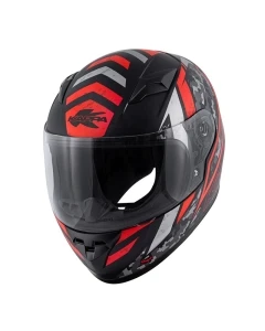 KAPPA 2024/12 KASK KJ04 EVO PROX JUNIOR INTEGRALNY FULLFACE KOLOR / CZARNY / CZERWONY FLUO MATT ROZMIAR 54 / XL (HOMOLOGACJA ECE 22R06)