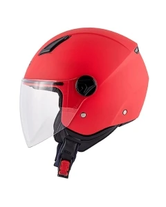 KAPPA 2024/12 KASK KV28 EVO SOLID JUNIOR OTWARTY JET KOLOR CZERWONY MATT ROZMIAR 55 / S (HOMOLOGACJA ECE 22R06)