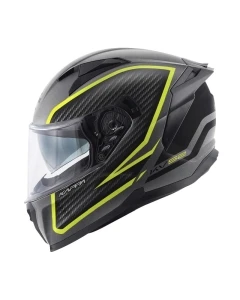 KAPPA 2024/12 KASK KV52 KRONOS INTEGRALNY Z BLENDĄ KOLOR TYTANOWY CZARNY ŻÓŁTY FLUO MAT CARBON LOOK ROZMIAR 58 / M (HOMOLOGACJA ECE 22R06)