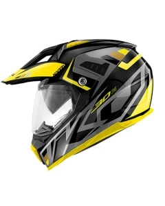 KAPPA KASK KV30 EVO GRAYER DUAL OFF ROAD Z SZYBĄ I BLENDĄ KOLOR CZARNY MAT/SZARY/ŻÓŁTY ROZM. XS/54 ( HOMOLOGACJA ECE 22R06 )