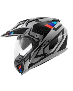 KAPPA KASK KV30 EVO GRAYER DUAL OFF ROAD Z SZYBĄ I BLENDĄ KOLOR SZARY MAT/CZARNY ROZM. S/56 ( HOMOLOGACJA ECE 22R06 )