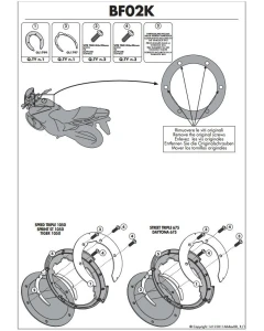 KAPPA MOCOWANIE TANKLOCK TRIUMPH SPRINT 1050ST/GT, TIGER 1050 (06)