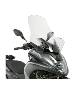 KAPPA SZYBA YAMAHA TRICITY 125-155 (14-19), MBK TRYPTIK 125 (14-17) 74 X 63 PRZEZROCZYSTA - POTRZEBNE MOCOWANIE D2120KITK - skaza, drobne rysy na szybie