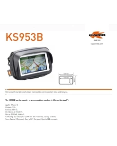 KAPPA TORBA NA GPS / SMARTPHONE 4,3' Z MOCOWANIEM NA KIEROWNICĘ - WYPRZEDAŻ - WYCOFANY Z OFERTY - STD CENA 189,-