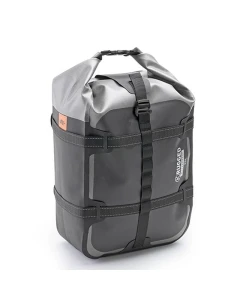 KAPPA TORBA NA SIEDZENIE / BAGAŻNIK 20L 100% WODOSZCZELNA KOLOR CZARNO-SREBRNY (K' RUGGED) (45X27X19CM)