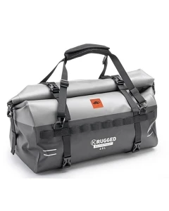 KAPPA TORBA / WAŁEK NA SIEDZENIE / BAGAŻNIK 40L 100% WODOSZCZELNA KOLOR CZARNO-SREBRNY (K' RUGGED) (28X50X25CM)