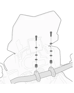 KAPPA ZESTAW MONTAŻOWY DO MOCOWANIA SMART BAR HONDA / KTM / SUZUKI / YAMAHA / KAWASAKI / TRIUMPH