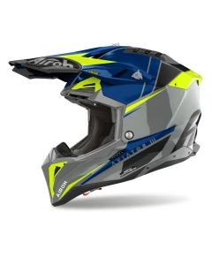 KASK AIROH AVIATOR 3 PUSH BLUE GLOSS XL