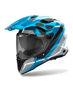 KASK AIROH COMMANDER 2 MAVICK CERULEAN BLUE GLOSS S