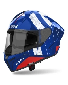 KASK AIROH MATRYX SCOPE BLUE/RED GLOSS S