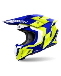 KASK AIROH TWIST 3 DIZZY BLUE/YELLOW GLOSS S